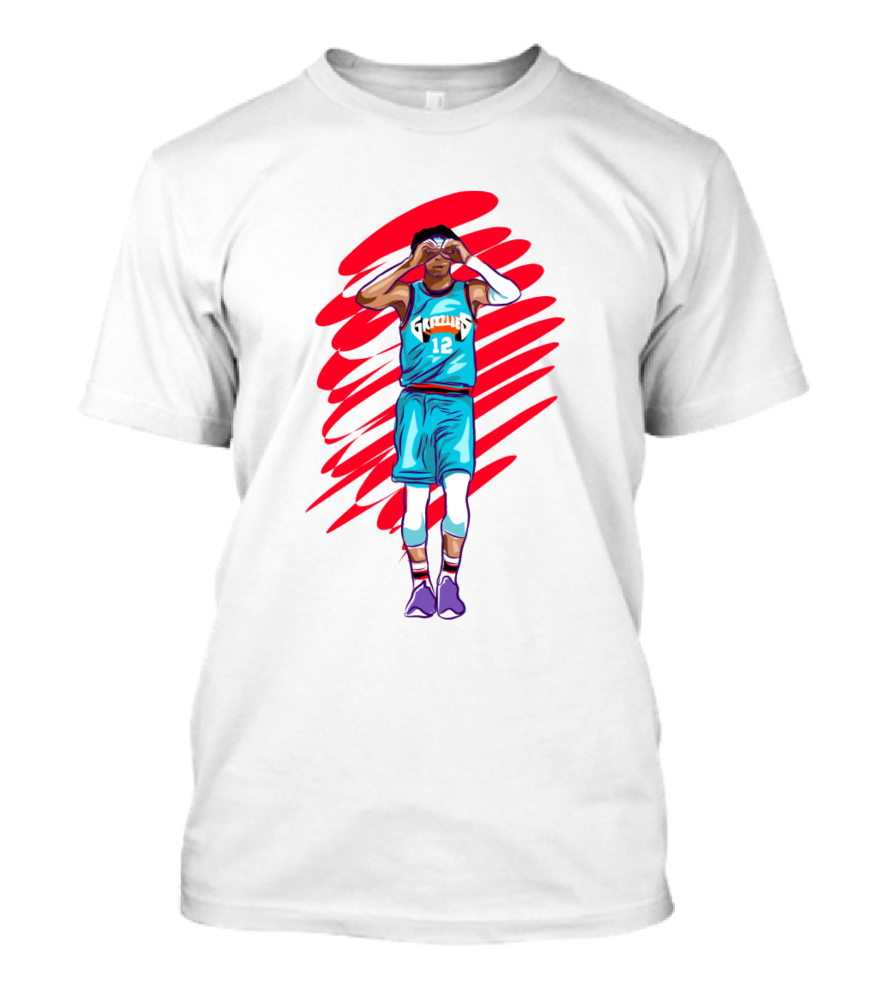 Funny Ja Morant Memphis Grizzlies Basketball Pose T-Shirt