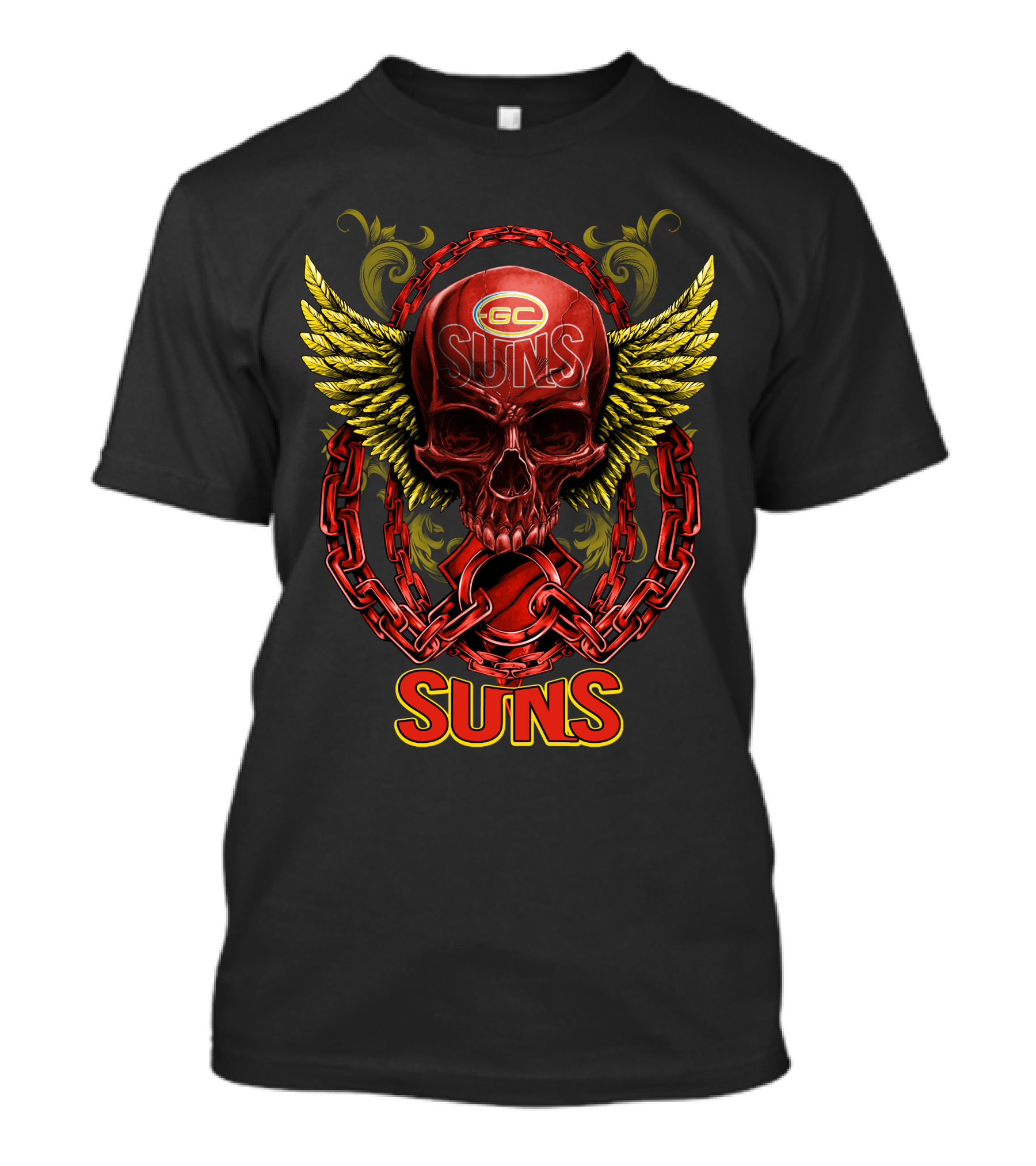 GC Suns Skull With Wings And Chains T-Shirt