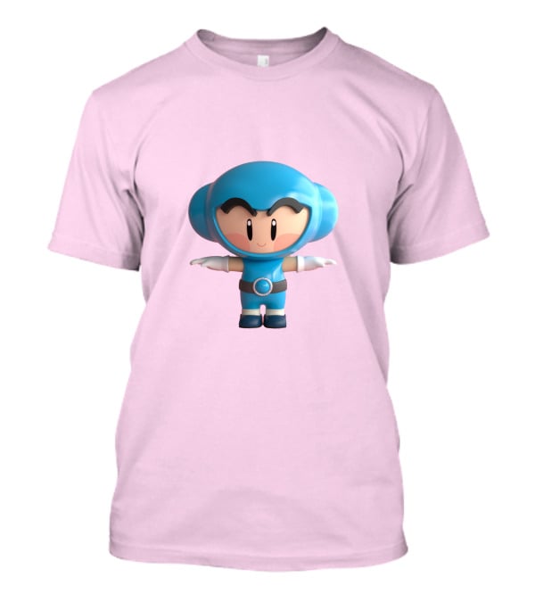 Crazy Arcade Dao Cute Character Blue T-Shirt