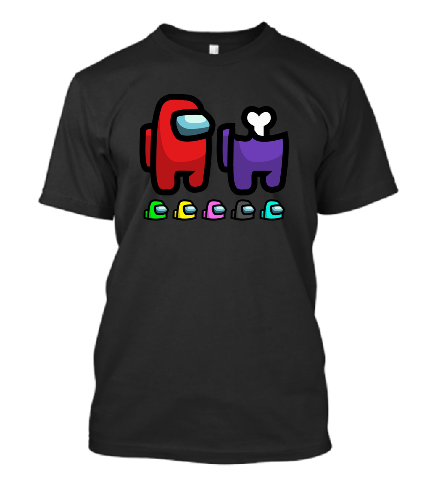 Vote Among Us Game Characters Crewmate And Impostor Iconic Scene T-Shirt