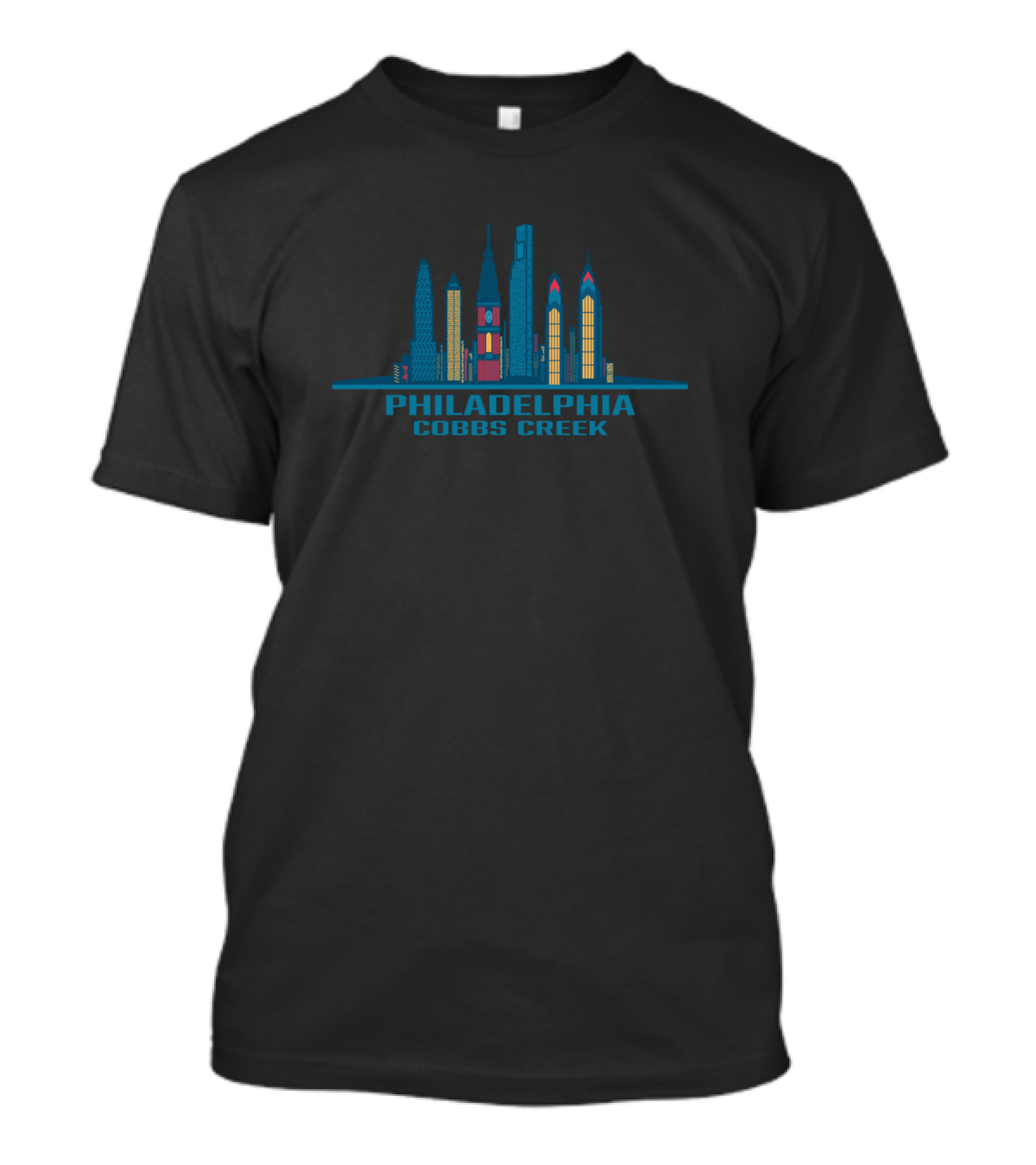 Philadelphia Cobbs Creek Cityscape Skyline T-Shirt