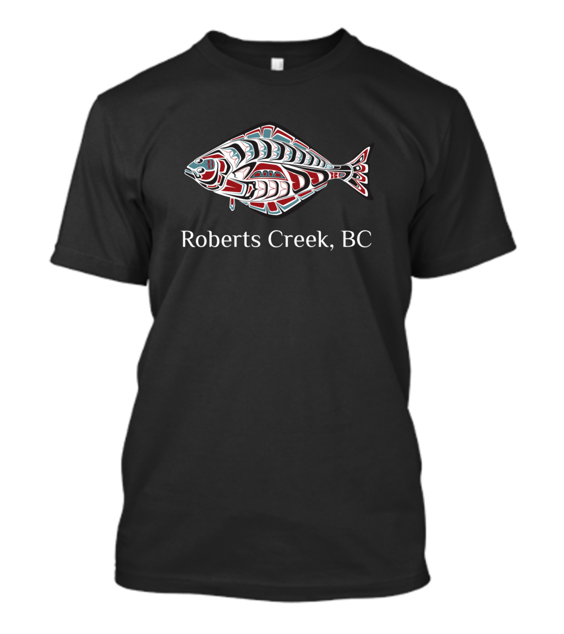 Roberts Creek BC Halibut Tribal T-Shirt