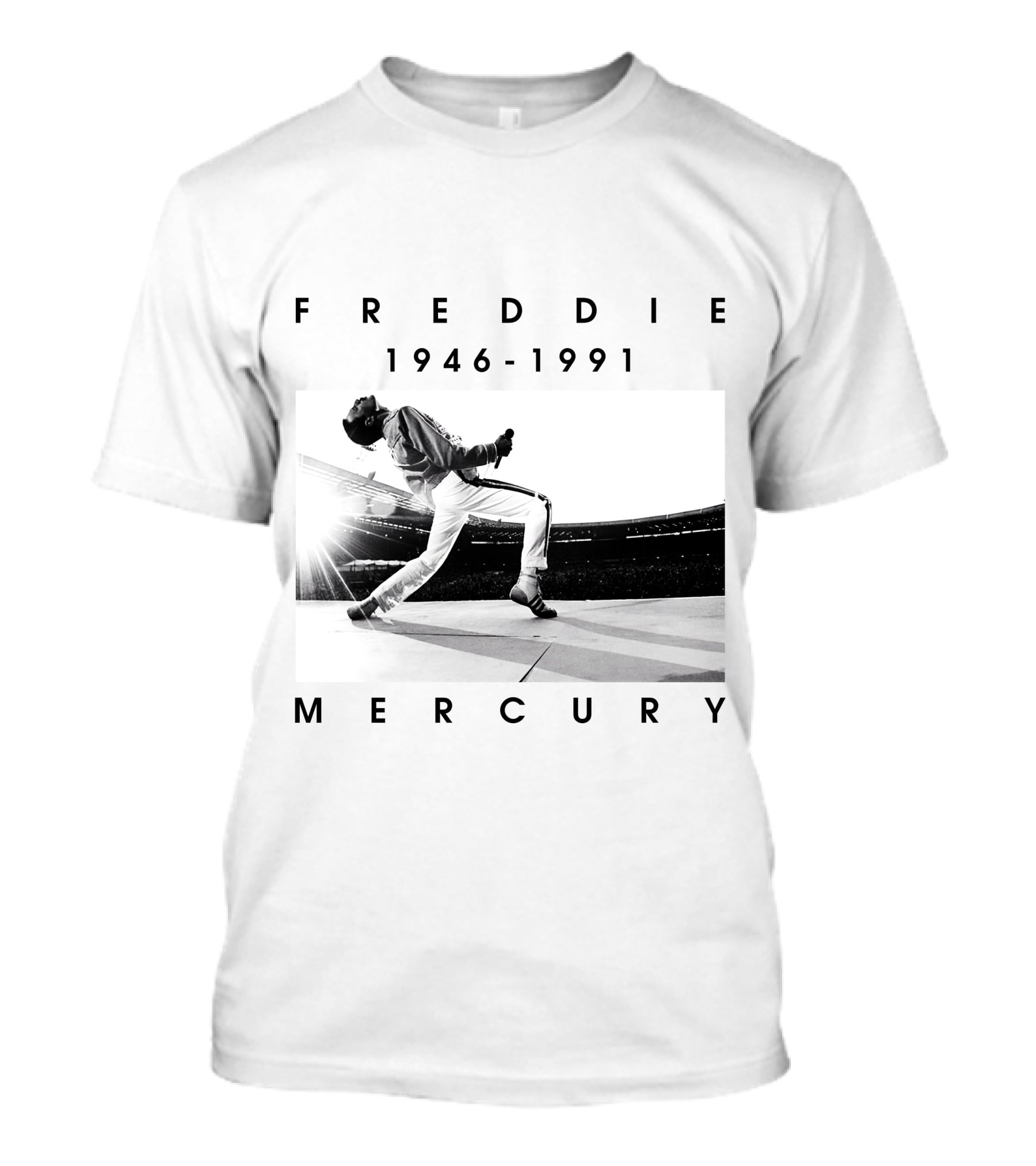Freddie Mercury 1946-1991 Iconic Stage Performance T-Shirt