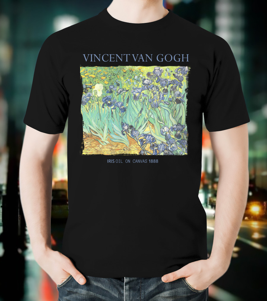 VINCENT VAN GOGH IRIS OIL ON CANVAS 1888 T-Shirt