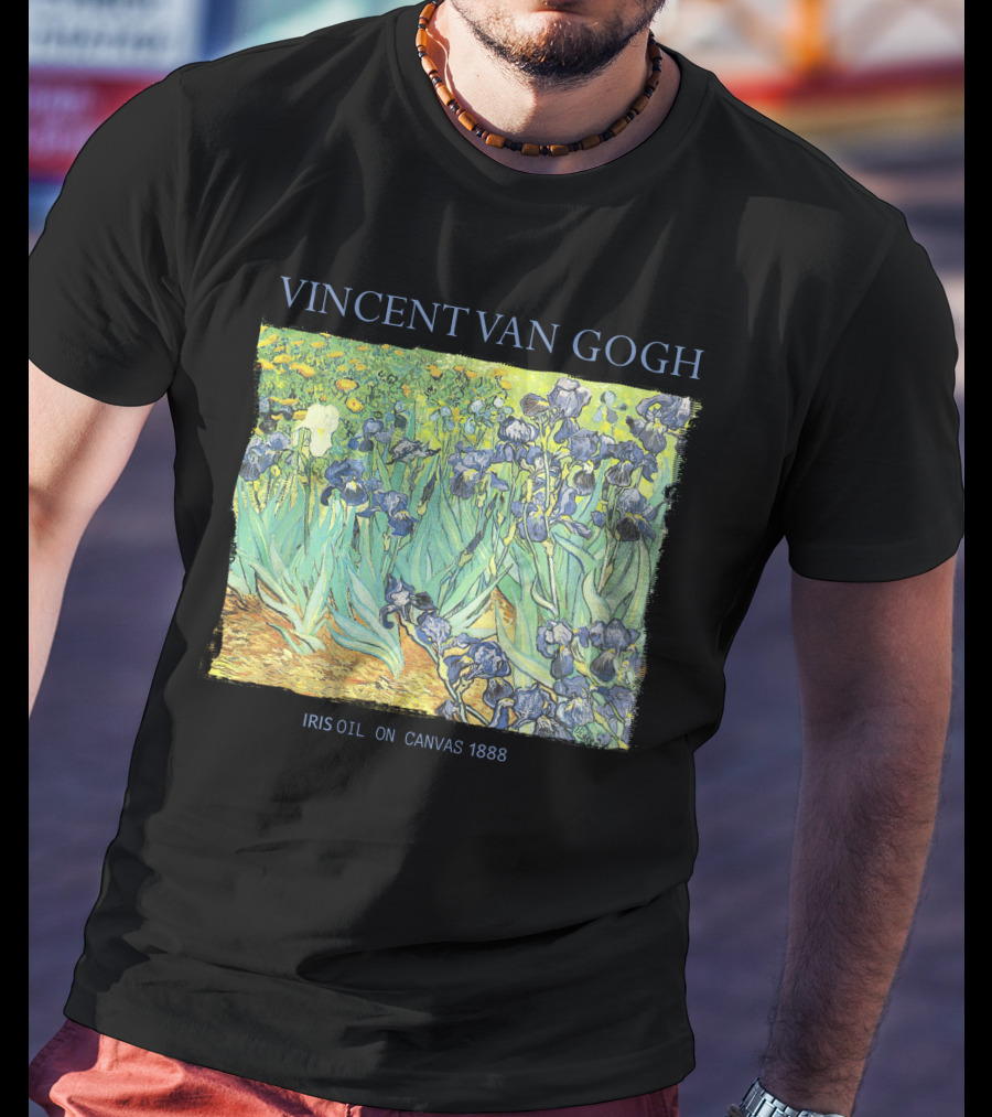 VINCENT VAN GOGH IRIS OIL ON CANVAS 1888 T-Shirt