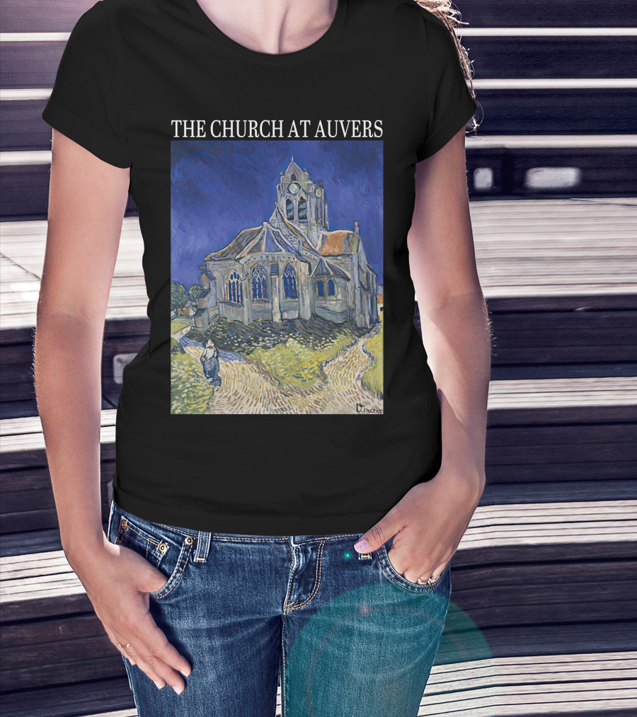 Van Gogh The Church At Auvers Painting By Vincent Van Gogh T-Shirt