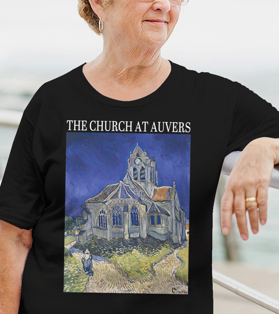 Van Gogh The Church At Auvers Painting By Vincent Van Gogh T-Shirt