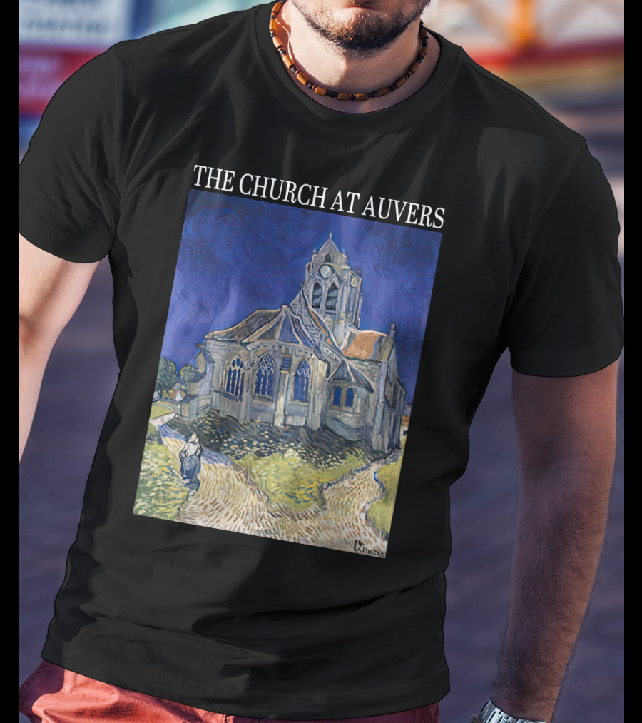 Van Gogh The Church At Auvers Painting By Vincent Van Gogh T-Shirt
