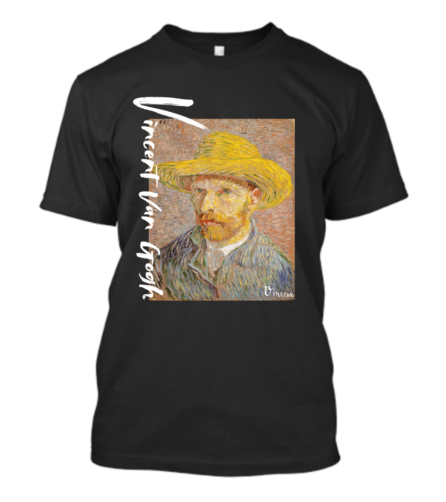 Vincent Van Gogh Self Portrait With Straw Hat Vincent T-Shirt