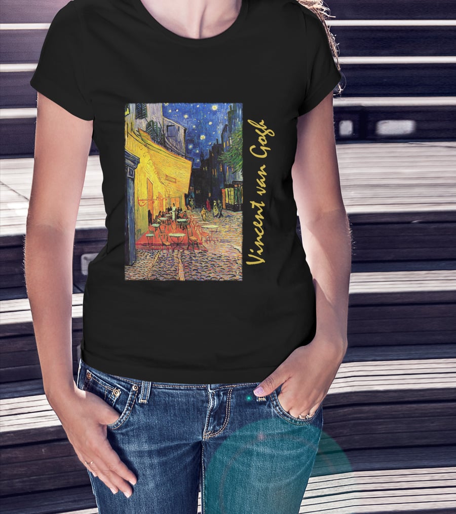 Vincent Van Gogh Café Terrace At Night T-Shirt