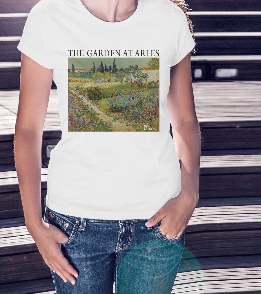 The Garden At Arles Vincent Van Gogh Vincent Signature T-Shirt