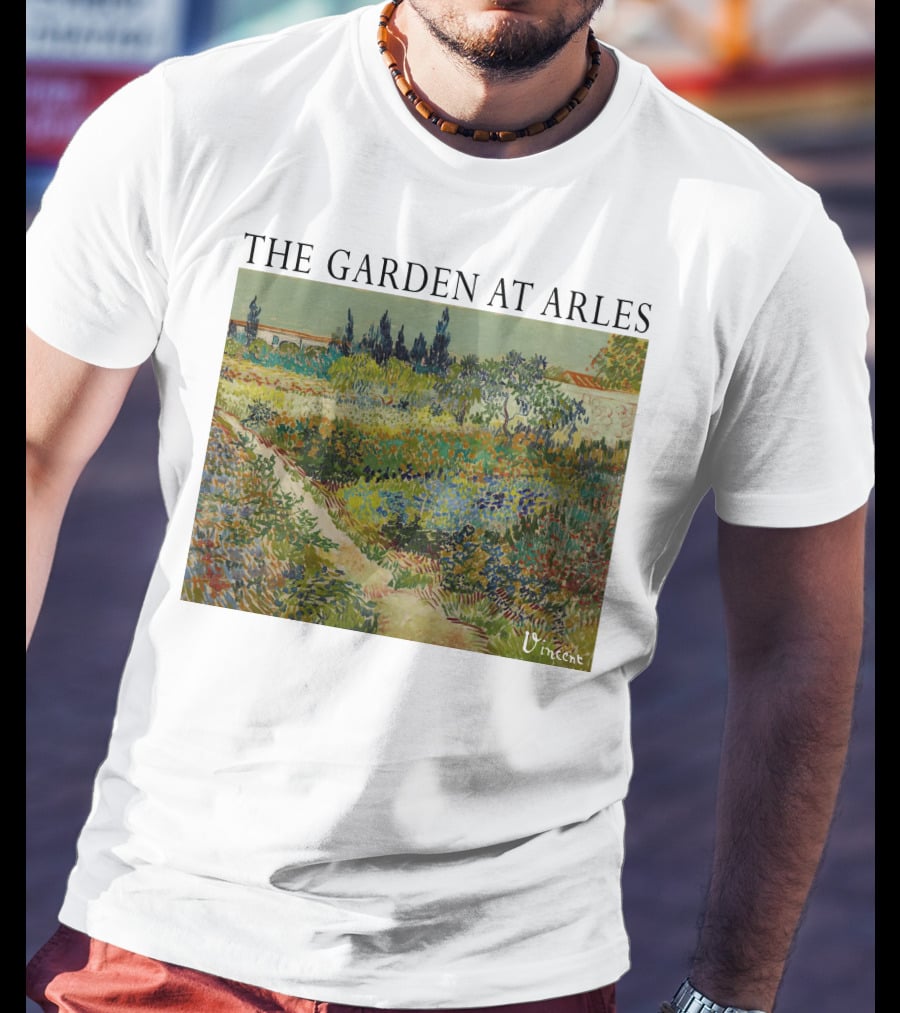 The Garden At Arles Vincent Van Gogh Vincent Signature T-Shirt