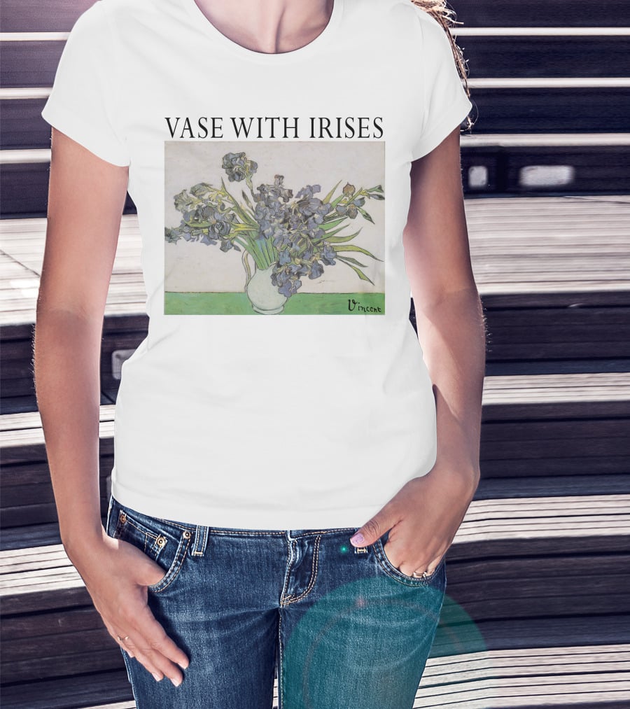 Vase With Irises Vincent T-Shirt