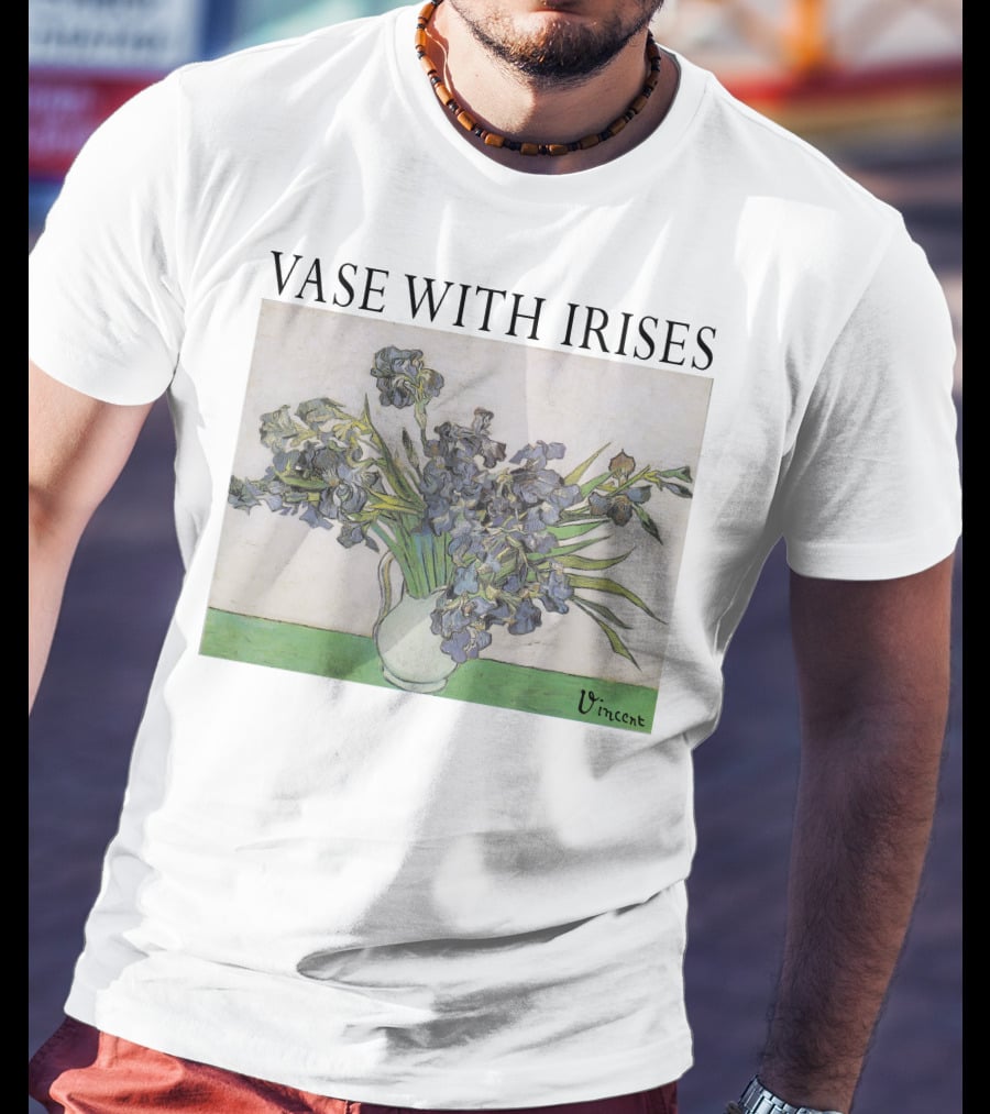Vase With Irises Vincent T-Shirt