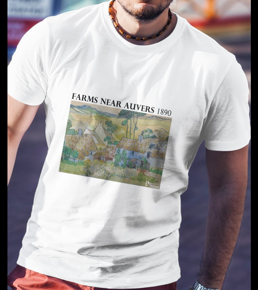 Farms Near Auvers 1890 Vincent Van Gogh T-Shirt