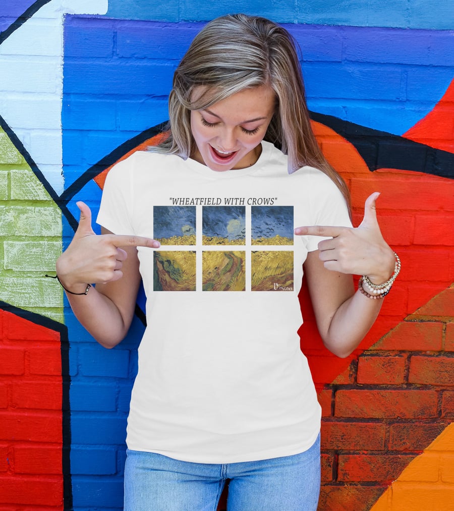 Vincent Van Gogh Wheatfield With Crows Vincent T-Shirt