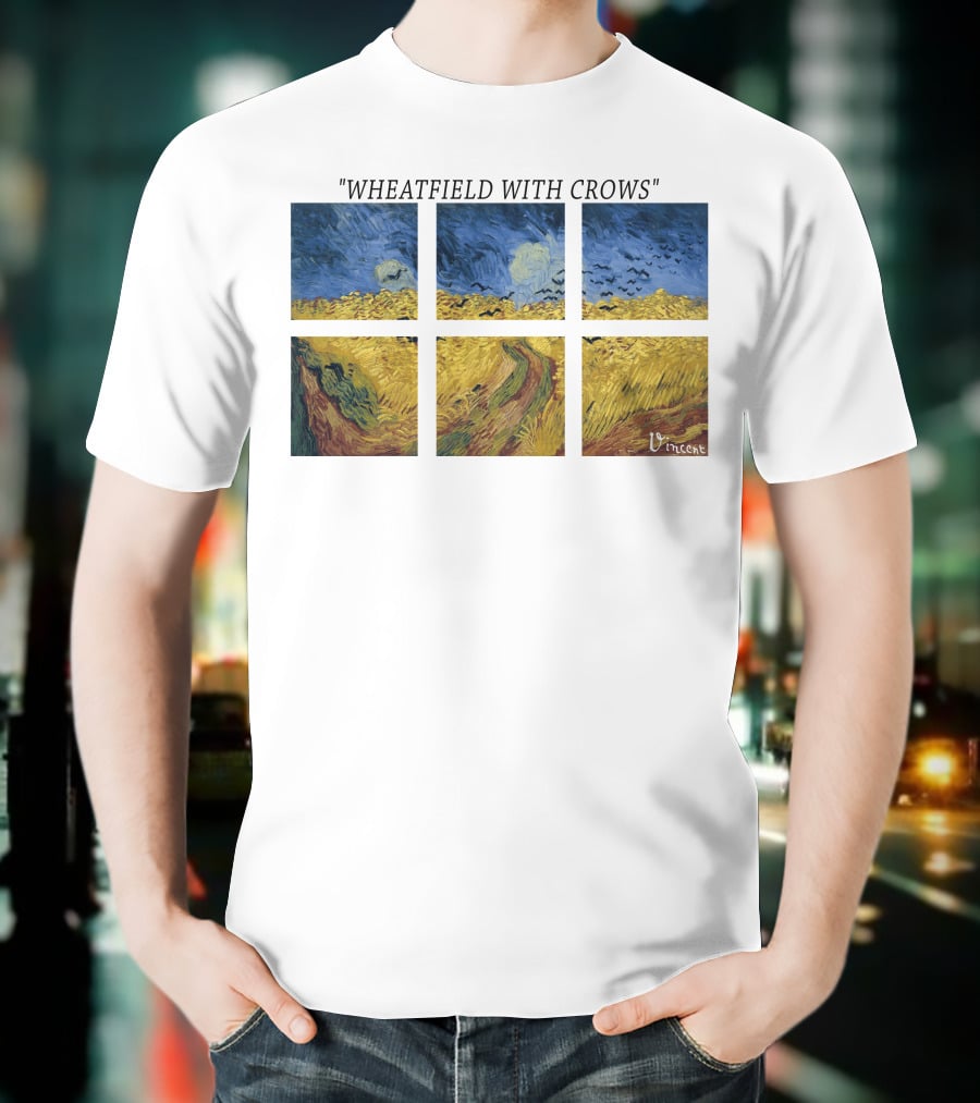 Vincent Van Gogh Wheatfield With Crows Vincent T-Shirt