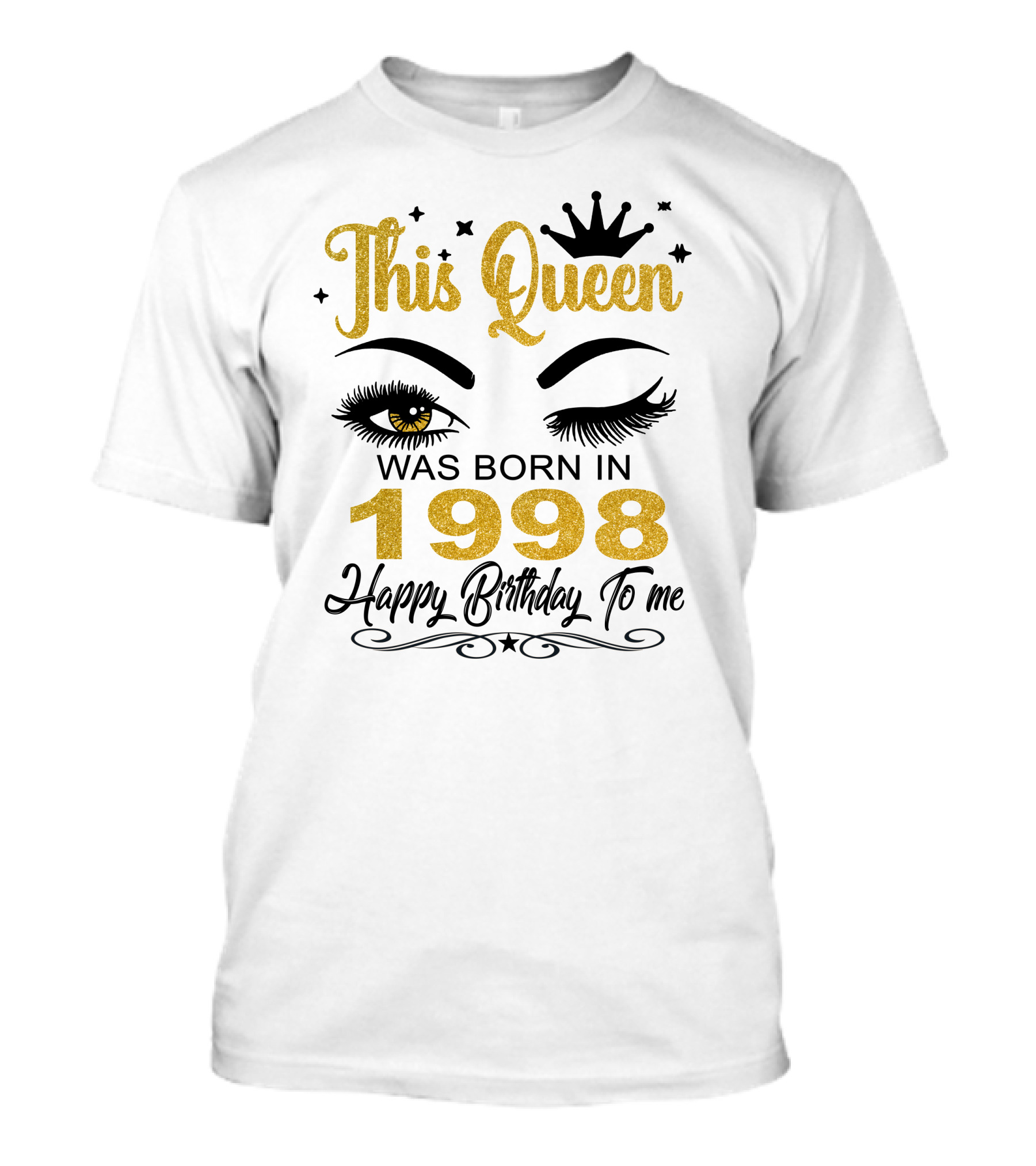 This Queen Was Born In 1998 Happy Birthday To Me T-Shirt