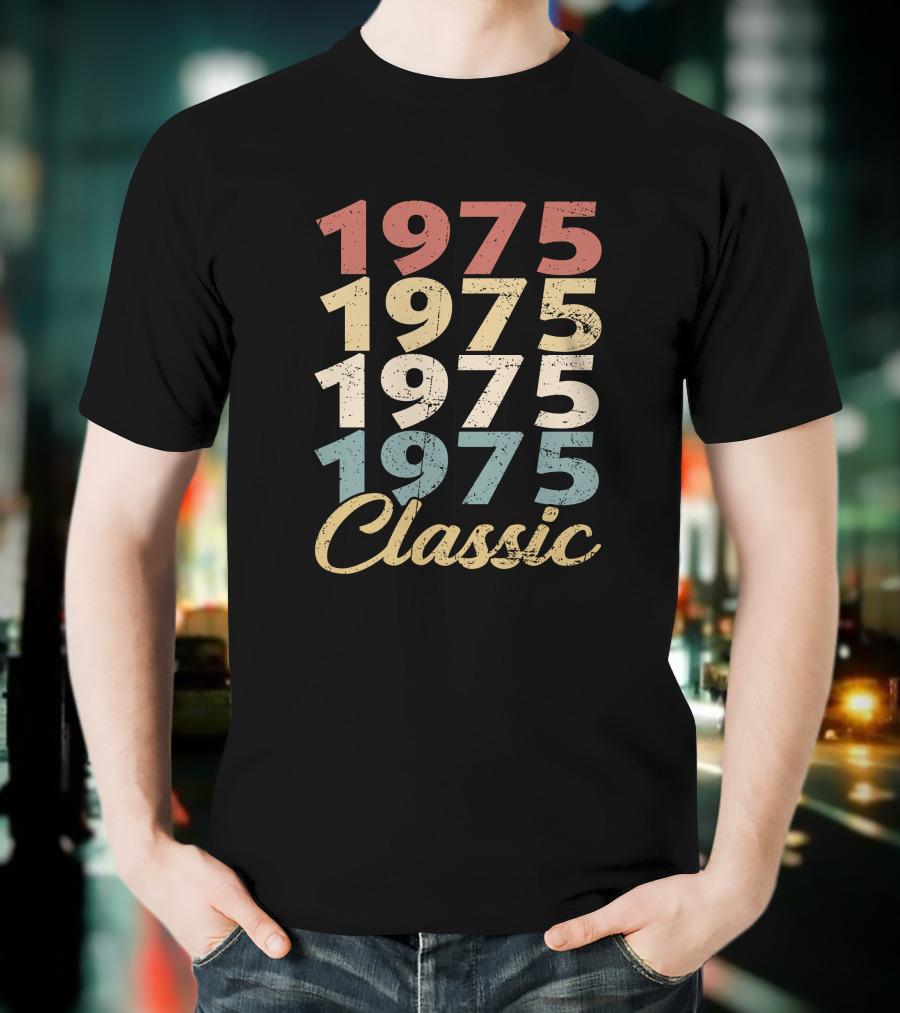 1975 Classic Retro Typography T-Shirt