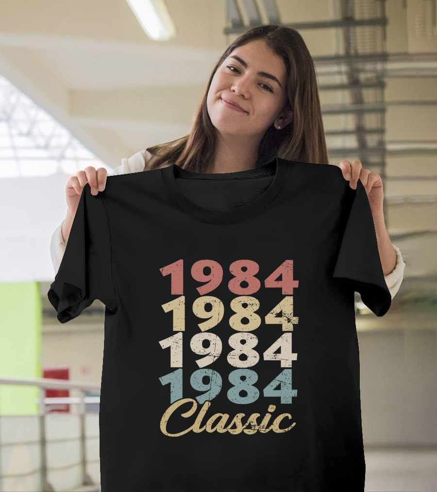 1984 Classic Retro Rainbow T-Shirt