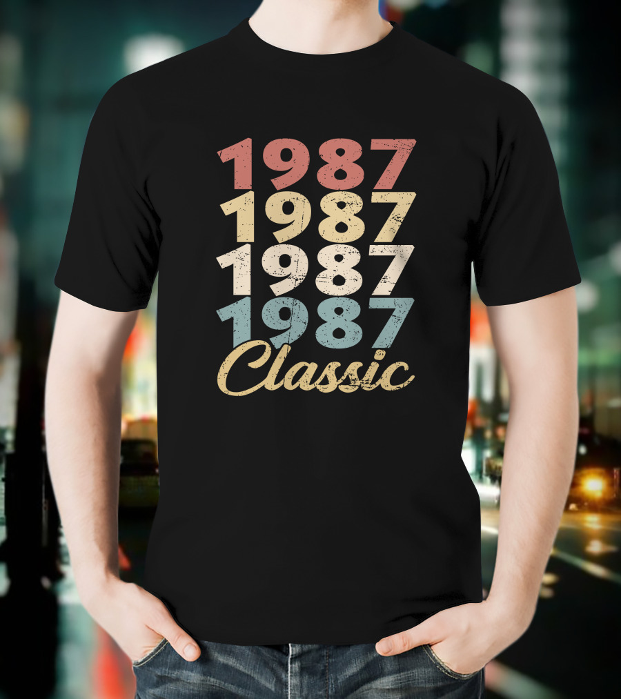 1987 Classic Vintage Retro Years T-Shirt
