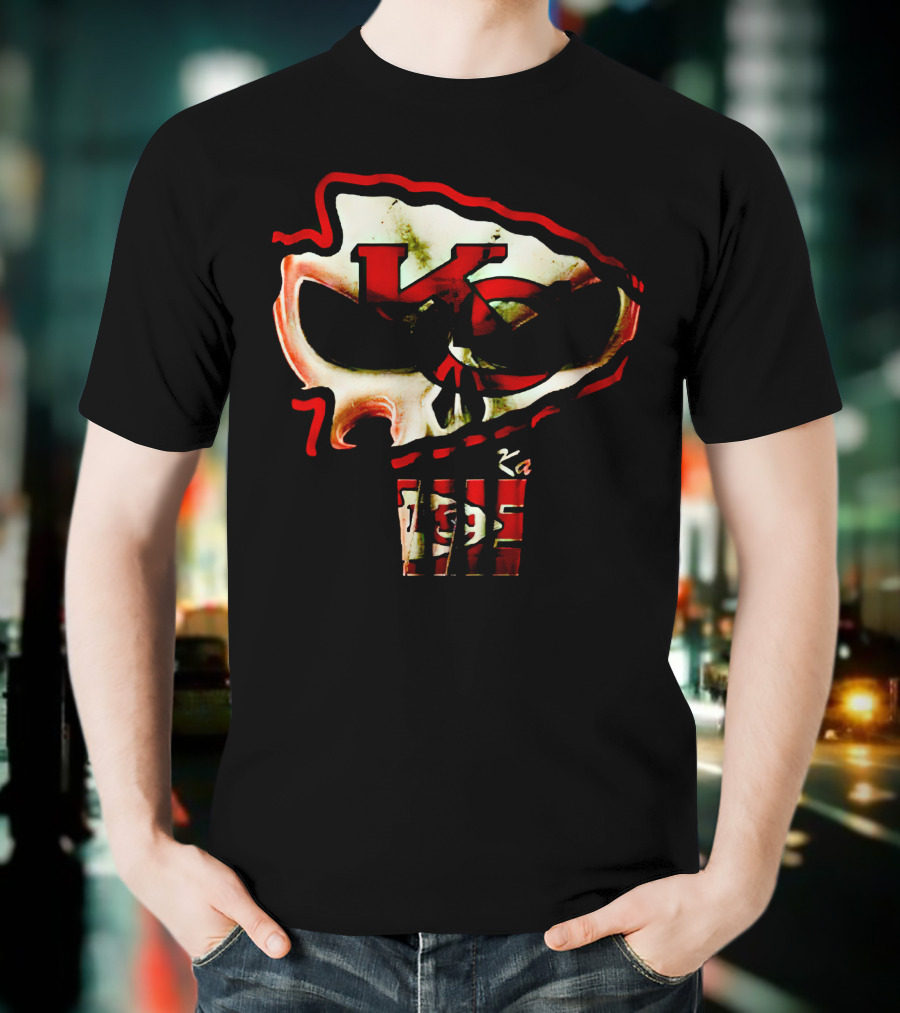 Kansas City Chiefs KC Skull T-Shirt