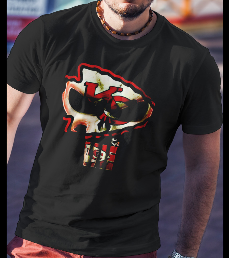 Kansas City Chiefs KC Skull T-Shirt