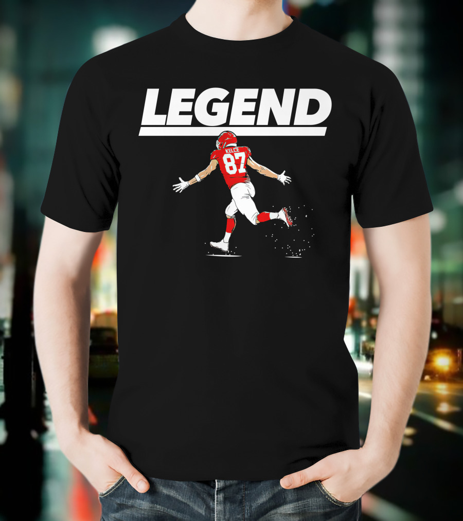 Legend Travis Kelce 87 Kansas City Chiefs T-Shirt