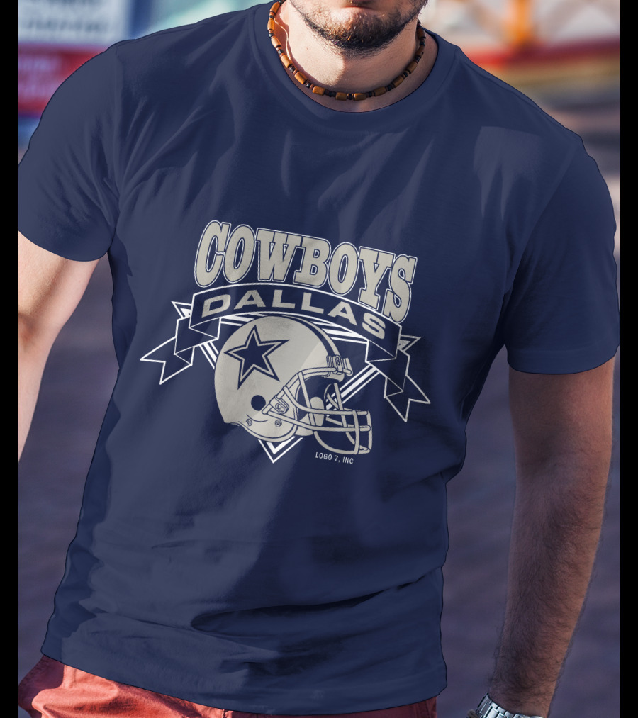 Dallas Cowboys Logo 7 Inc Helmet Star T-Shirt
