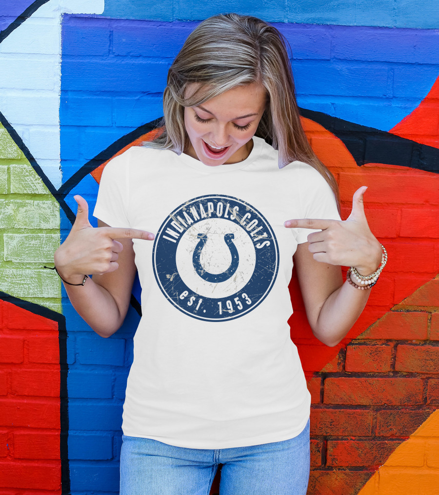 Indianapolis Colts Est. 1953 Vintage Horseshoe T-Shirt