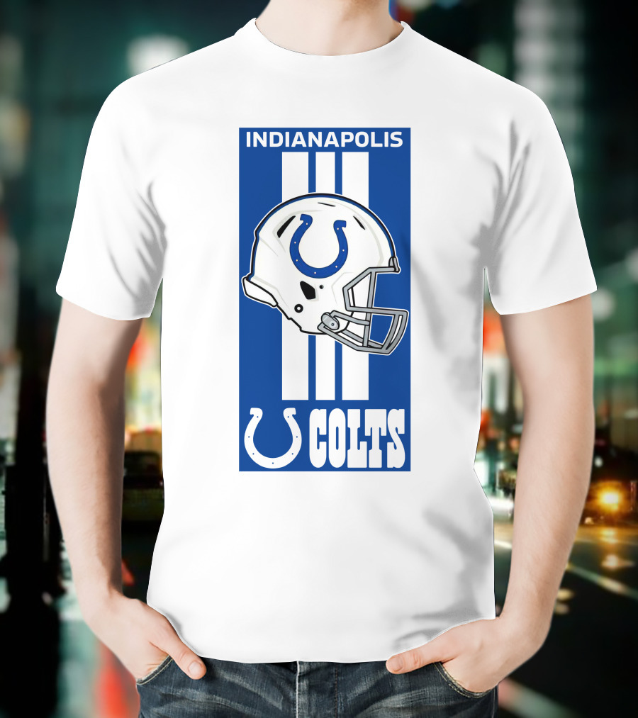 Indianapolis Colts Helmet Logo T-Shirt
