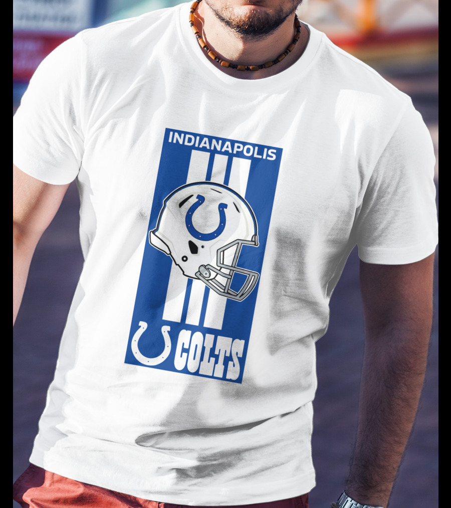 Indianapolis Colts Helmet Logo T-Shirt