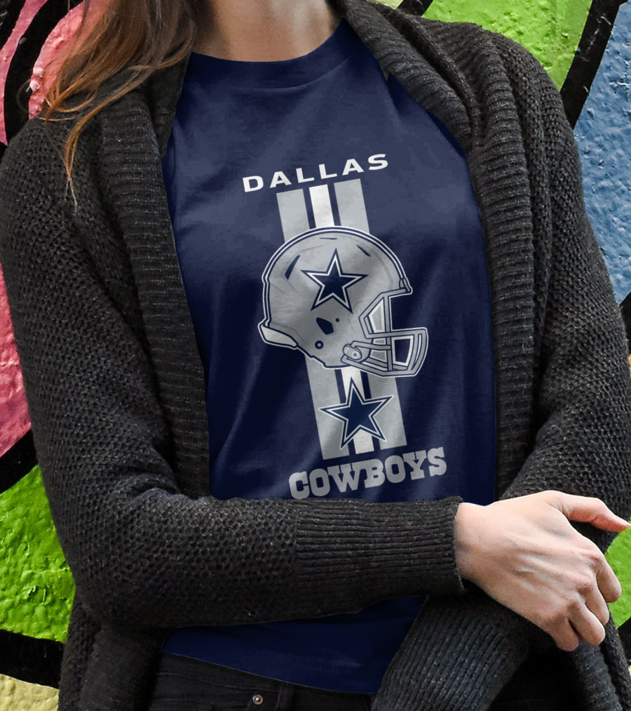 Dallas Cowboys Helmet Star Emblem T-Shirt