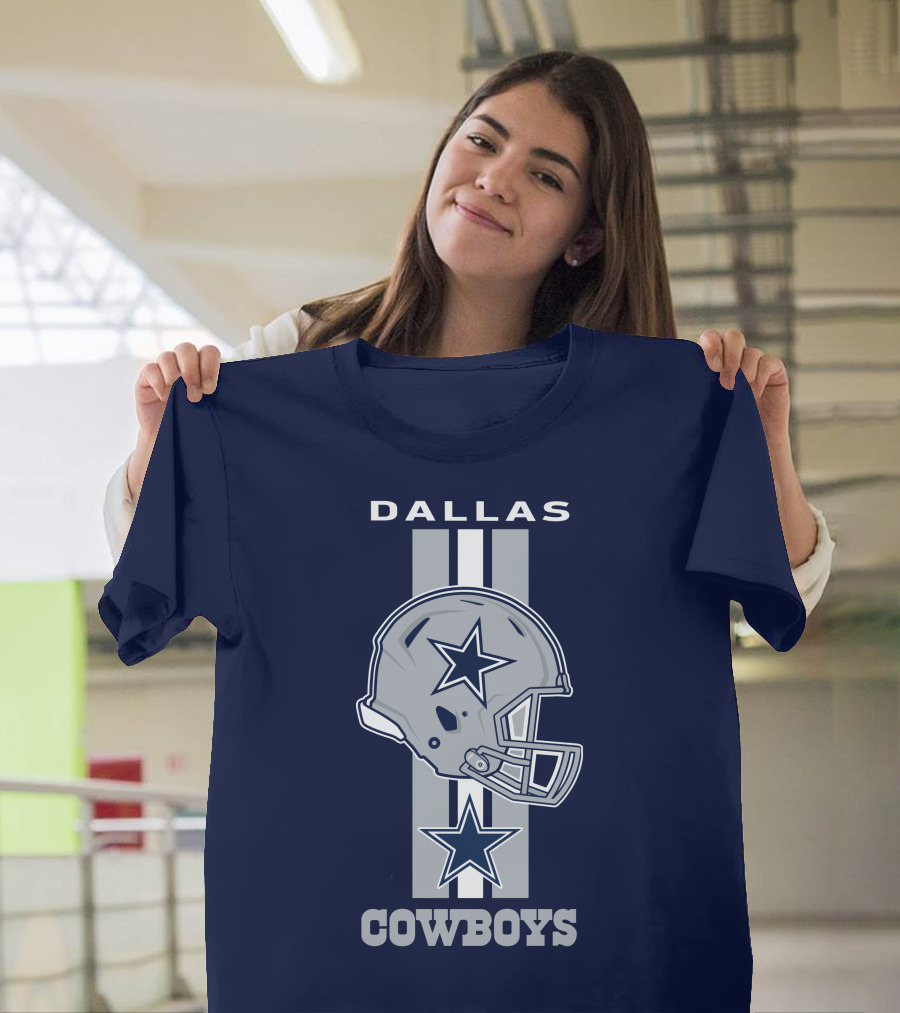 Dallas Cowboys Helmet Star Emblem T-Shirt