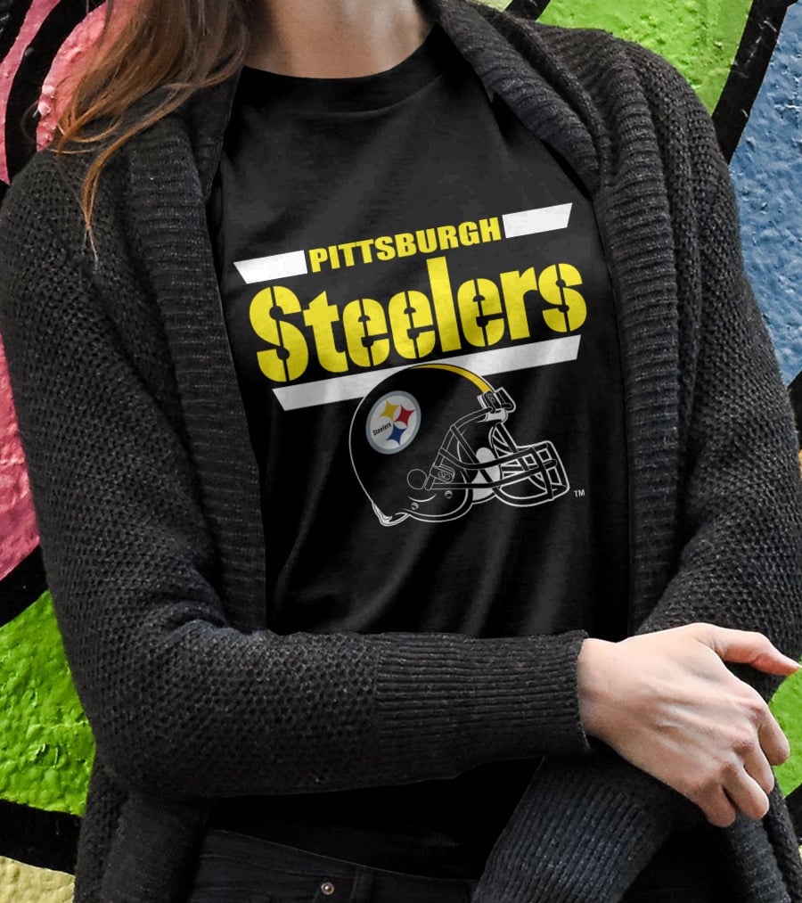Pittsburgh Steelers Helmet Logo NFL Fan Gear T-Shirt