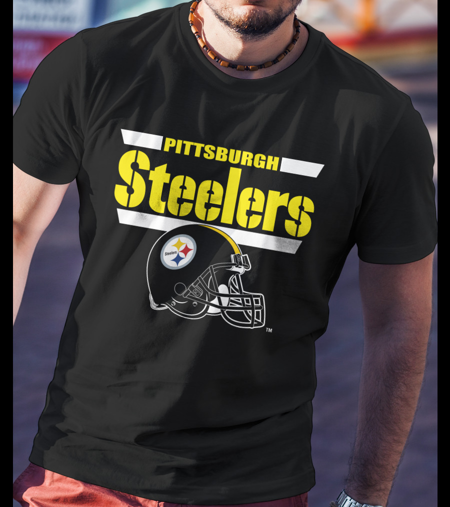 Pittsburgh Steelers Helmet Logo NFL Fan Gear T-Shirt
