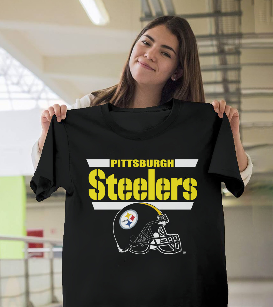 Pittsburgh Steelers Helmet Logo NFL Fan Gear T-Shirt