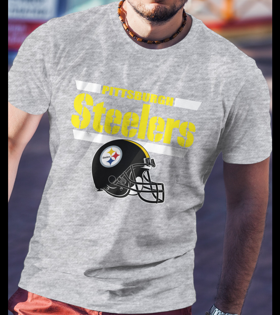 Pittsburgh Steelers Football Helmet NFL Team T-Shirt
