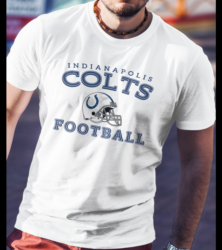 Indianapolis Colts Football Helmet T-Shirt