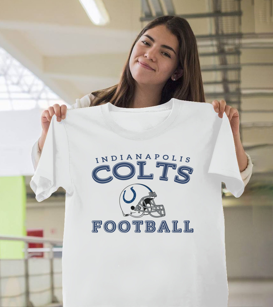 Indianapolis Colts Football Helmet T-Shirt