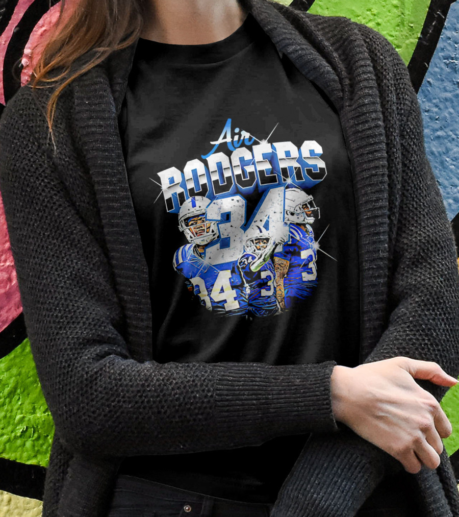 Air Rodgers 34 Indianapolis Colts Players T-Shirt