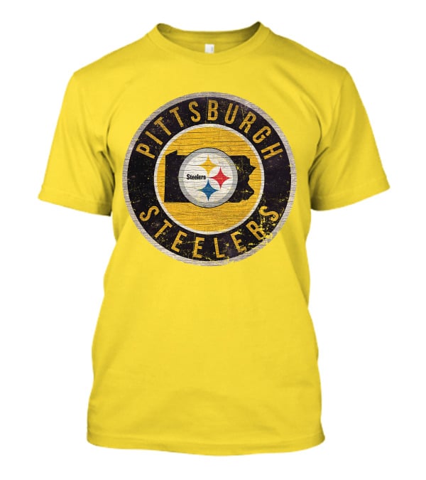 Pittsburgh Steelers Pennsylvania State Logo Circle T-Shirt