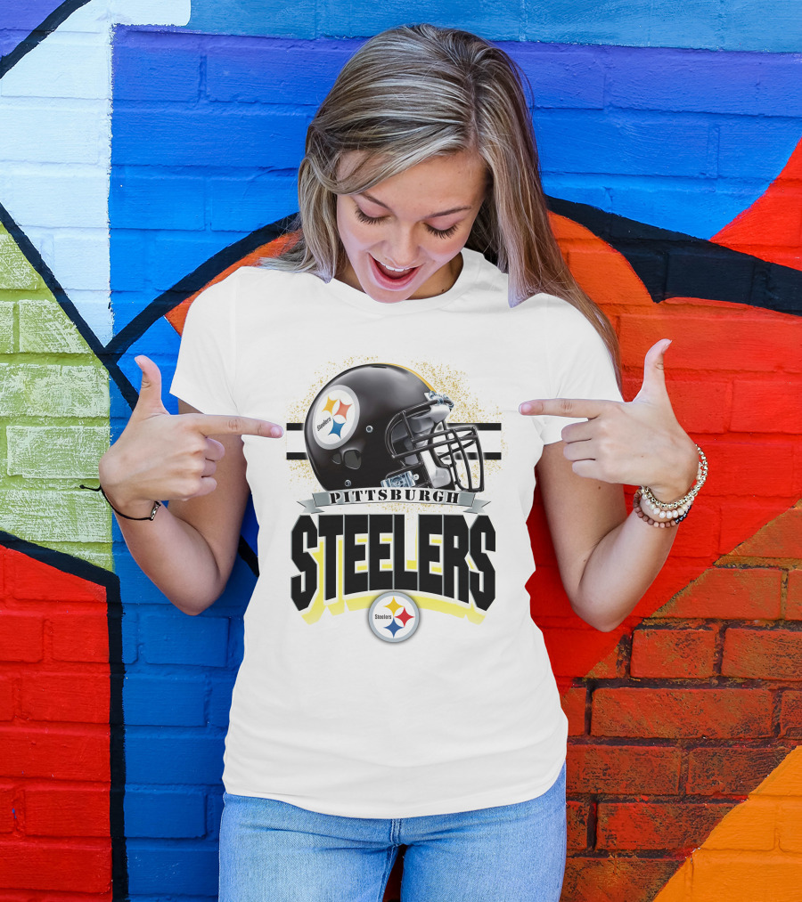 Pittsburgh Steelers Football Helmet Team T-Shirt