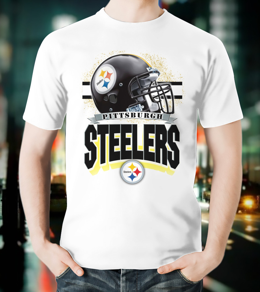 Pittsburgh Steelers Football Helmet Team T-Shirt
