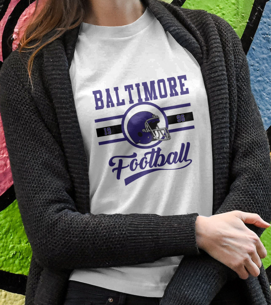 Baltimore Ravens Football 1996 Helmet T-Shirt
