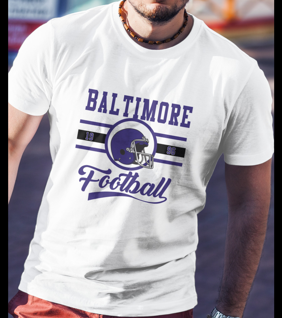 Baltimore Ravens Football 1996 Helmet T-Shirt