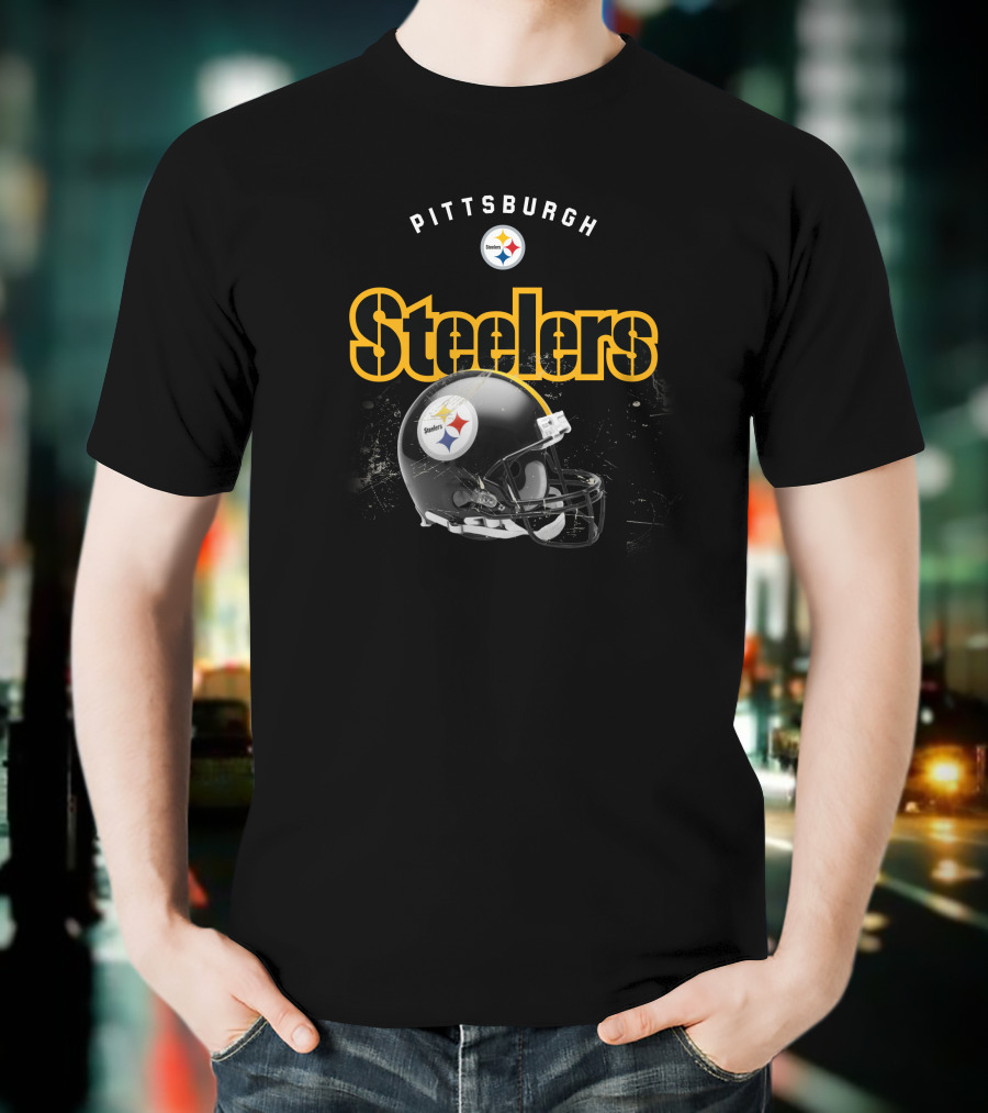 Pittsburgh Steelers Helmet T-Shirt