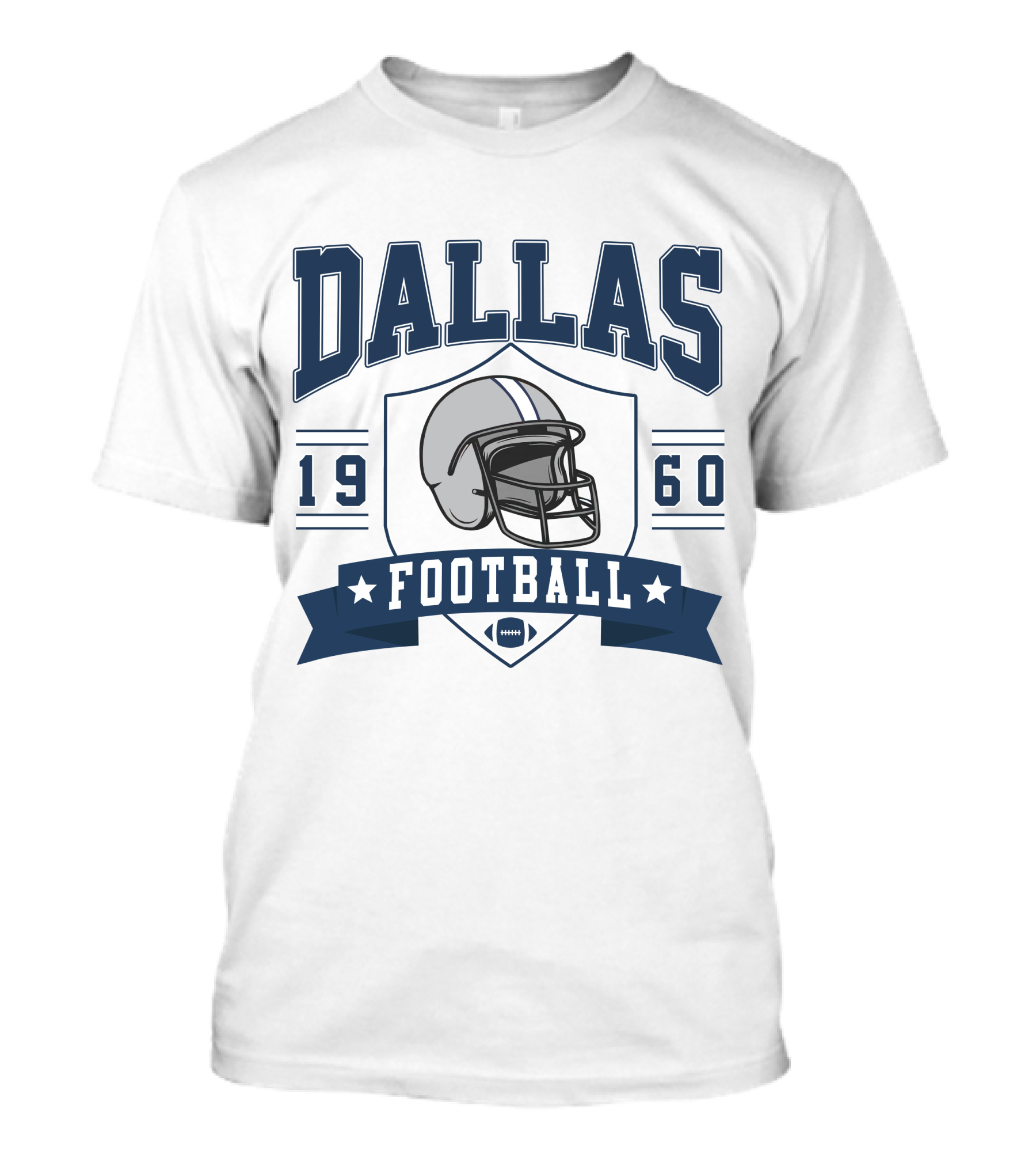 Dallas Football 1960 Helmet T-Shirt