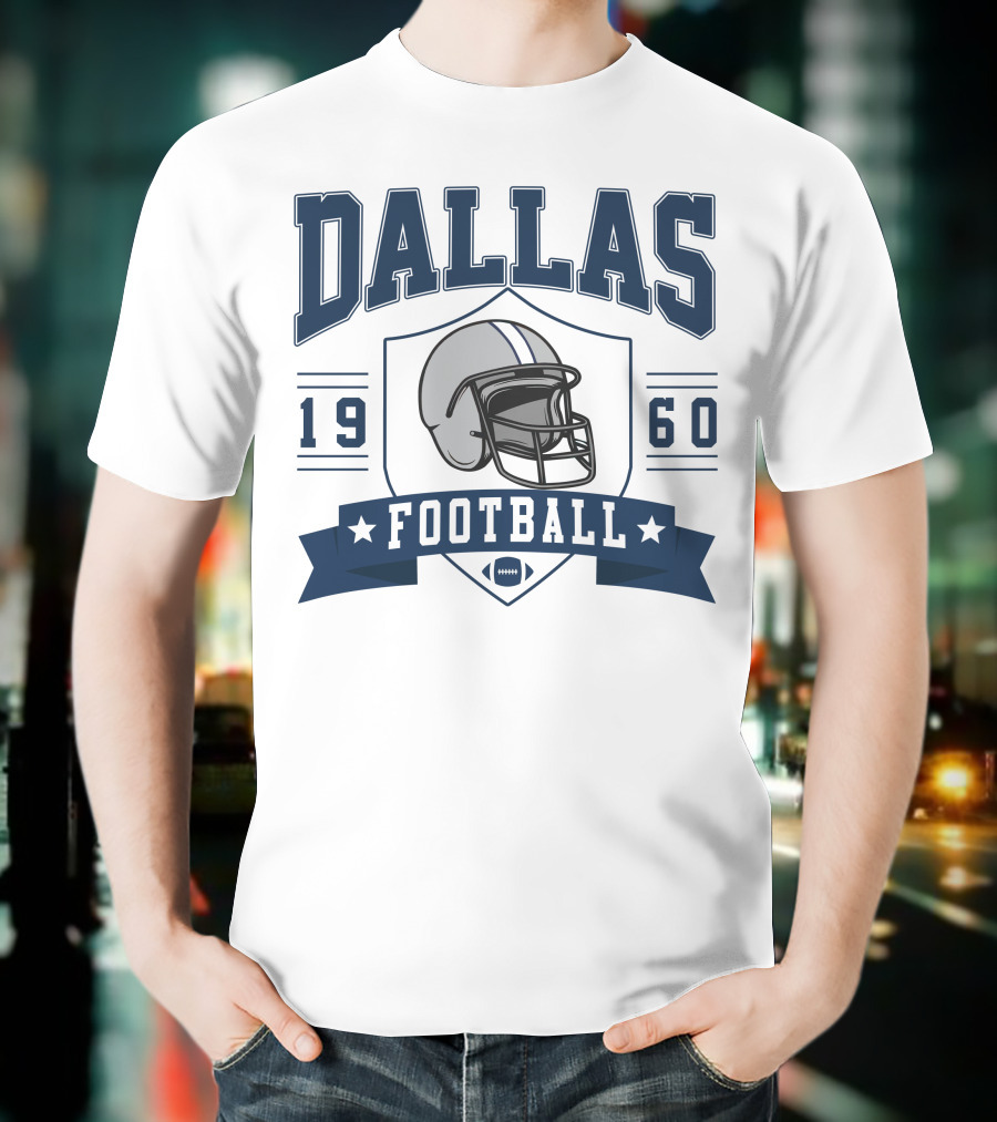 Dallas Football 1960 Helmet T-Shirt