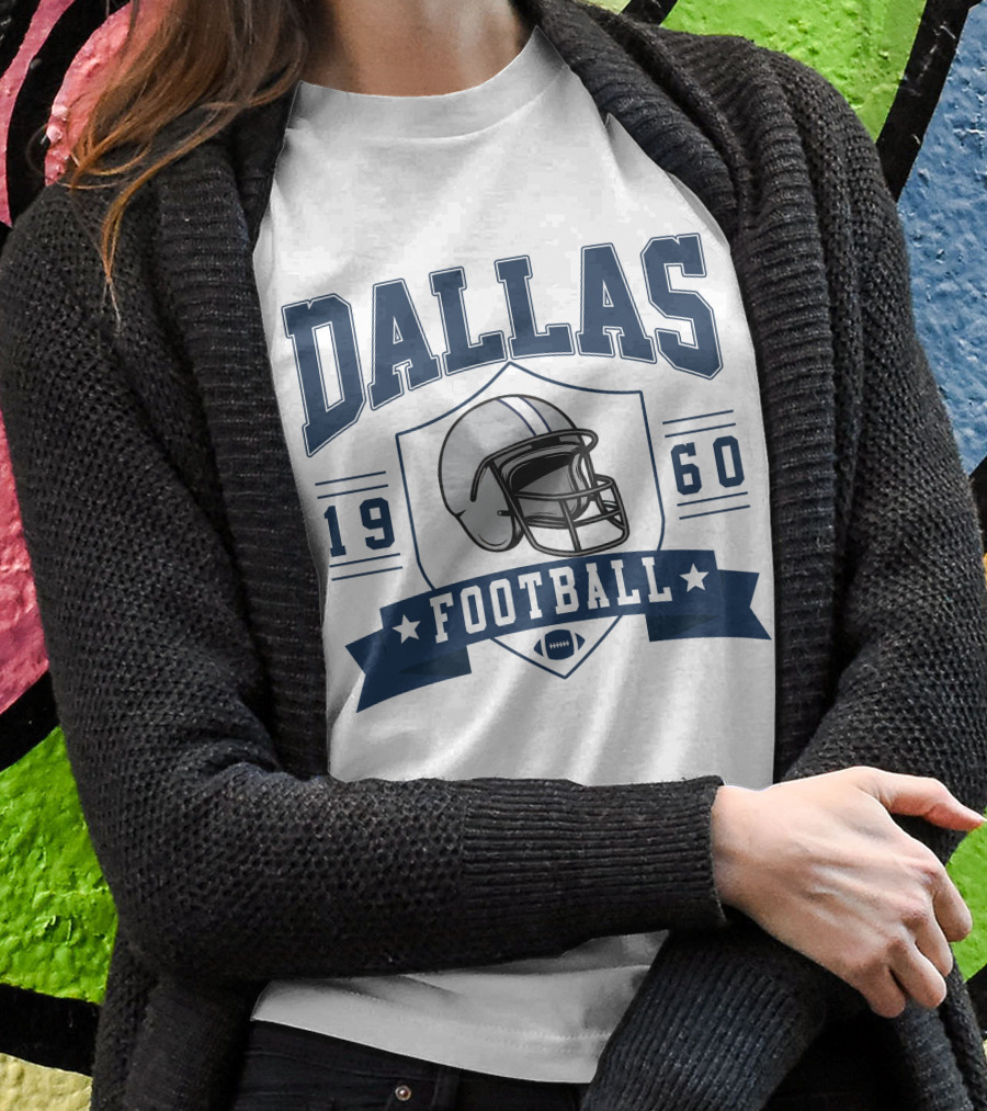 Dallas Football 1960 Helmet T-Shirt